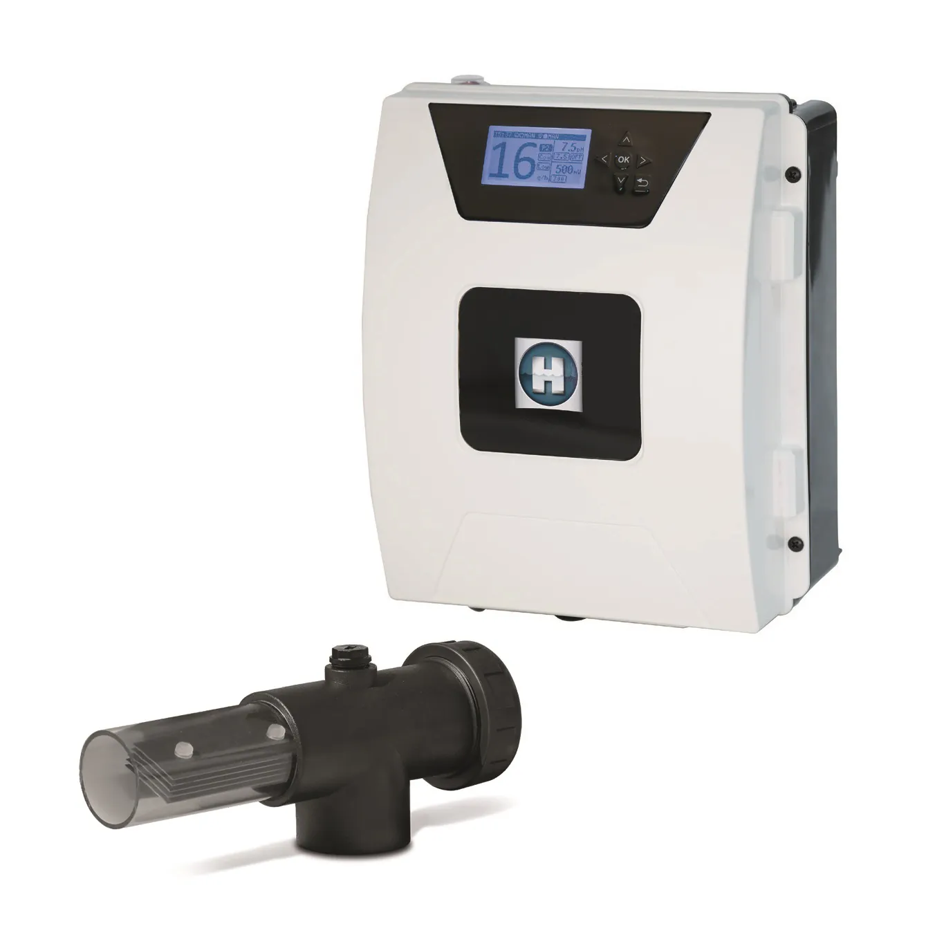 Elektrolizer soli Hayward Aquarite Advanced 33 (200 m³, 33 g/h) z funkcją sterowania basenem