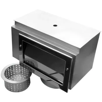 Skimmer do basenu beton/folia Aquaviva Standard AISI 304 (450х250 mm), kwadratowa osłona