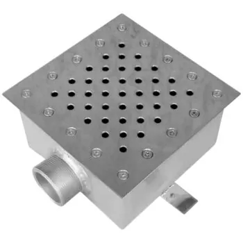 Odpływ denny Aquaviva AISI 304 (200x200 mm) do basenu betonowego/foliowego