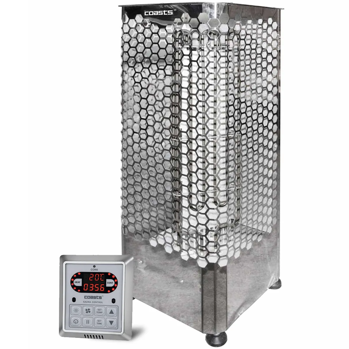 Elektryczny piec do sauny Coasts LD90 9 kW ze zdalnym sterowaniem CON6
