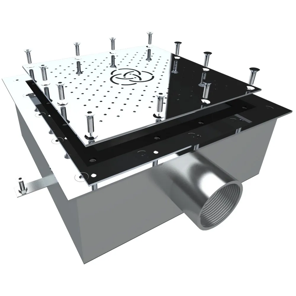 Gejzer powietrzny Aquaviva AISI 304 (300х300 mm) do basenu foliowego 2", kwadratowy