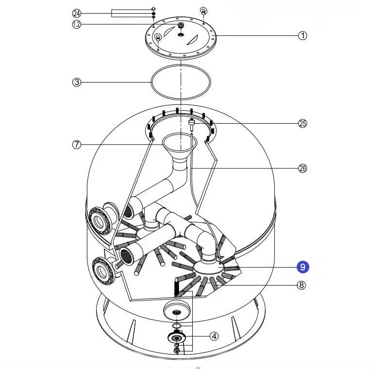 Kolektor filtra Kripsol Ø 90-110 (RCFI0009.01R)