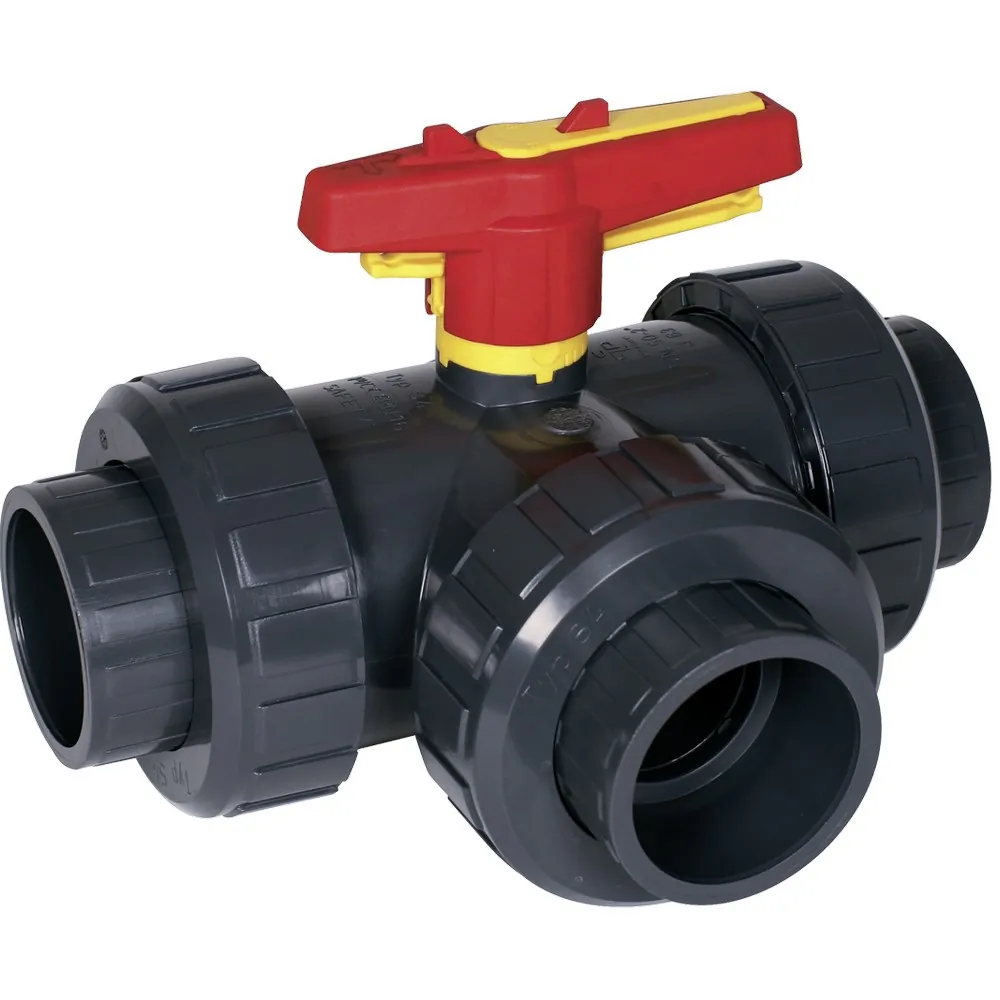 Zawór kulowy trójdrożny Praher S4, port T, d63 mm