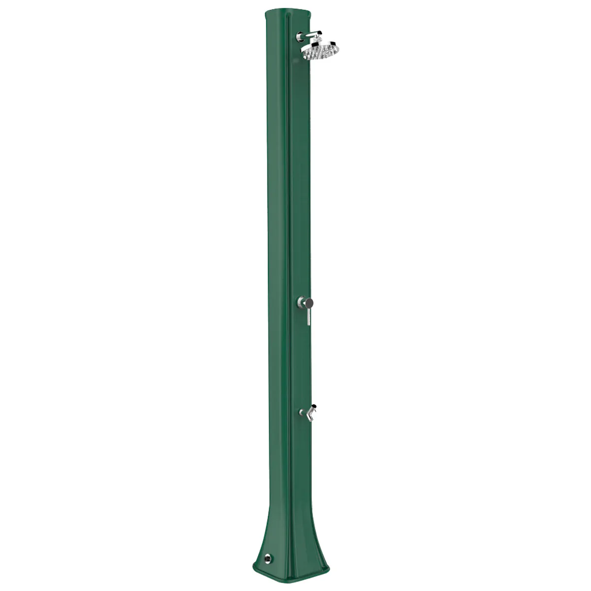 Prysznic solarny Aquaviva Big Happy Five z kranikiem do mycia stóp, ciemnozielony F620/6016, 36 l