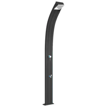 Prysznic solarny Aquaviva Spring aluminium z kranikiem do mycia stóp, antracyt A120/7016, 25 l