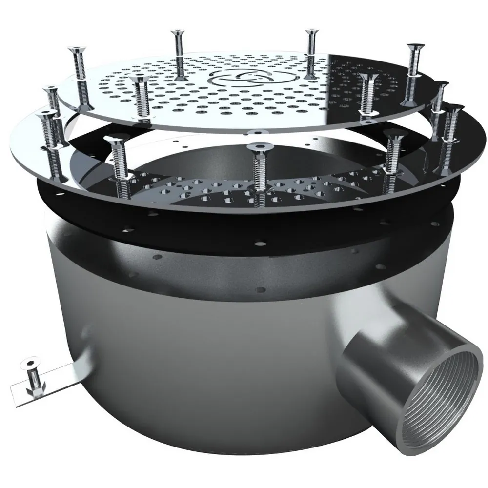 Odpływ denny Aquaviva 2'' AISI 304 (300 mm) do basenu foliowego