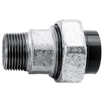 Mufa składana PVC/stal Praher przejściowa z gwintem zewnętrznym, d50x1-1/2"