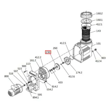 Wirnik pompy Speck BADU Prime 15 (292.1323.001)