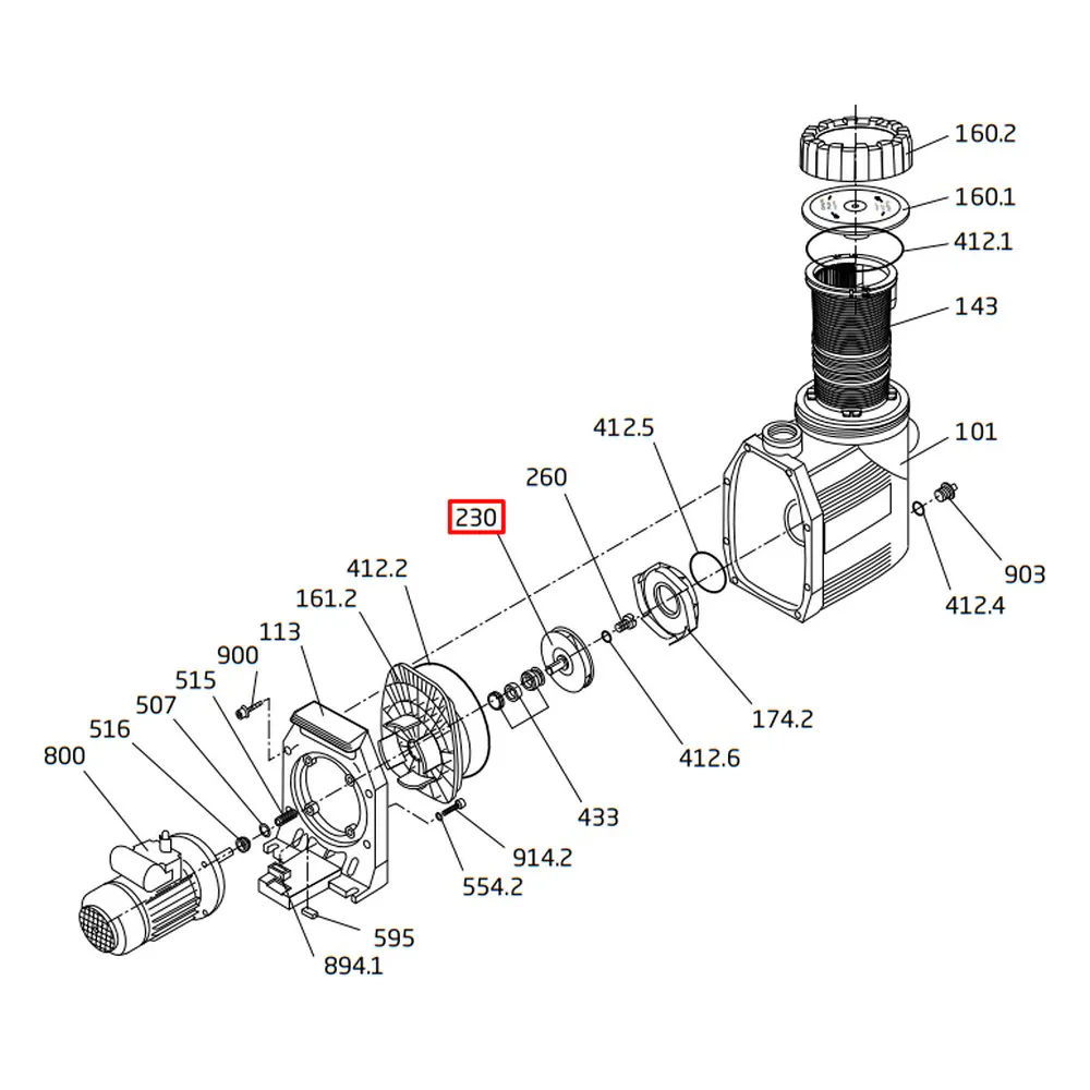 Wirnik pompy Speck BADU Prime 15 (292.1323.001)