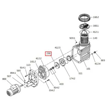 Wirnik pompy Speck BADU ТОР ІІ/8 / Magna 8 (292.1123.028)