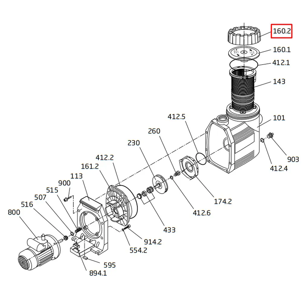 Nakrętka filtra wstępnego Speck BADU Prime (292.1116.020)