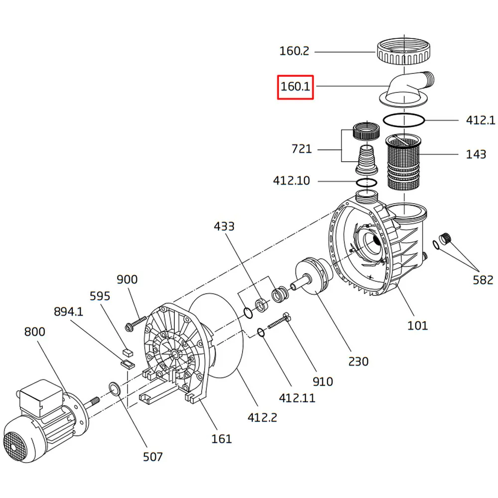 Pokrywa filtra wstępnego Speck BADU PICCO ІІ (292.1516.010)