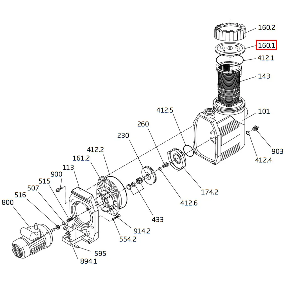 Pokrywa filtra wstępnego Speck BADU Prime (292.1116.010)