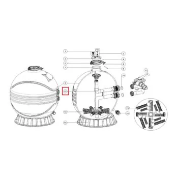 Dyfuzor do filtra Emaux MFS35 (89012619)