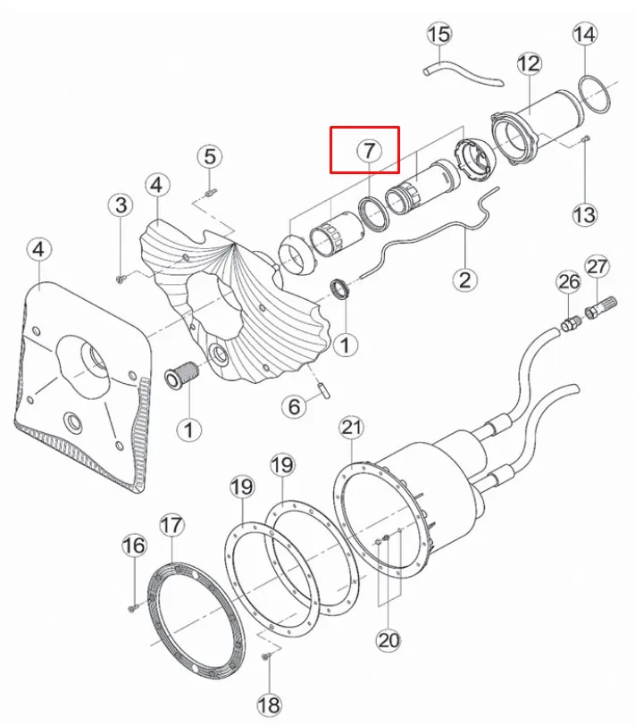 Dysza przeciwprądu Kripsol RUSS0007.00R