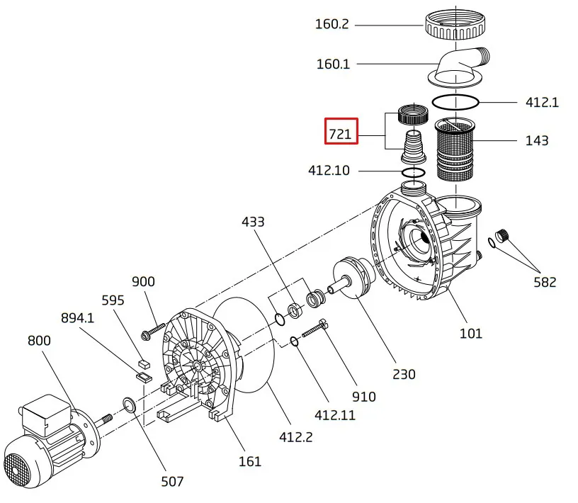 Mufa łączeniowa pompy Speck BADU PICCO ІІ (292.1672.106)