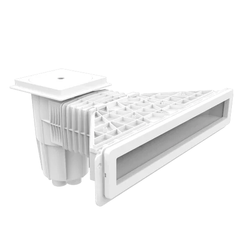 Skimmer do basenów betonowych Emaux EM0180-SC MIRROR, wstawki mosiężne