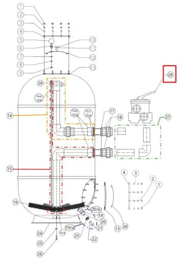 Zawór 2.0" do filtrów CAPRI-HP 800/950 (22950742)