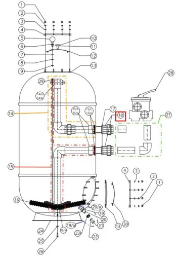 Tuleja przyłączeniowa D.50 do filtra CAPRI-HP 650 (35012509)