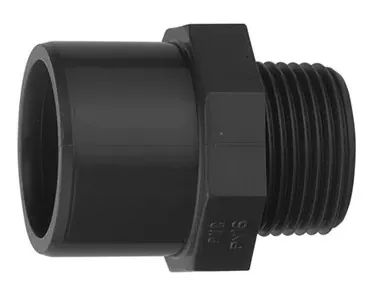 Podwójny adapter PVC Astore 1RAM340E00, z gwintem zewnętrznym, d40х55 mm, 1"1/4