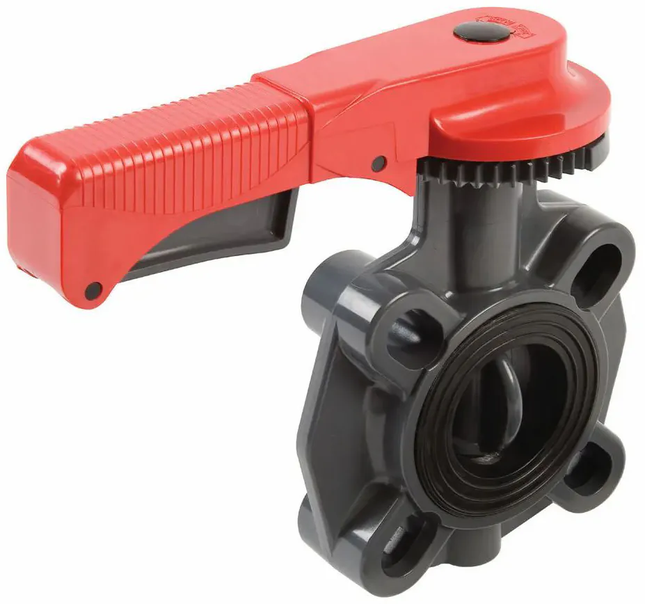 Zawór motylkowy PVC V800 Astore 1V80011000W bez kołnierzy, d110 mm