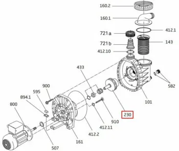 Wirnik pompy Speck BADU MAGIC ІІ/11 (292.1623.046)