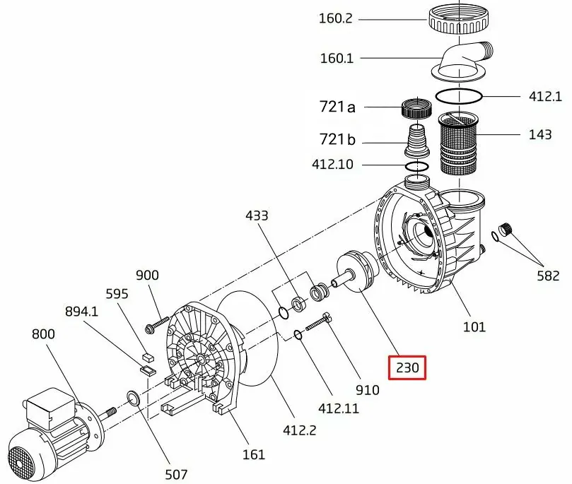 Wirnik pompy Speck BADU MAGIC ІІ/11 (292.1623.046)