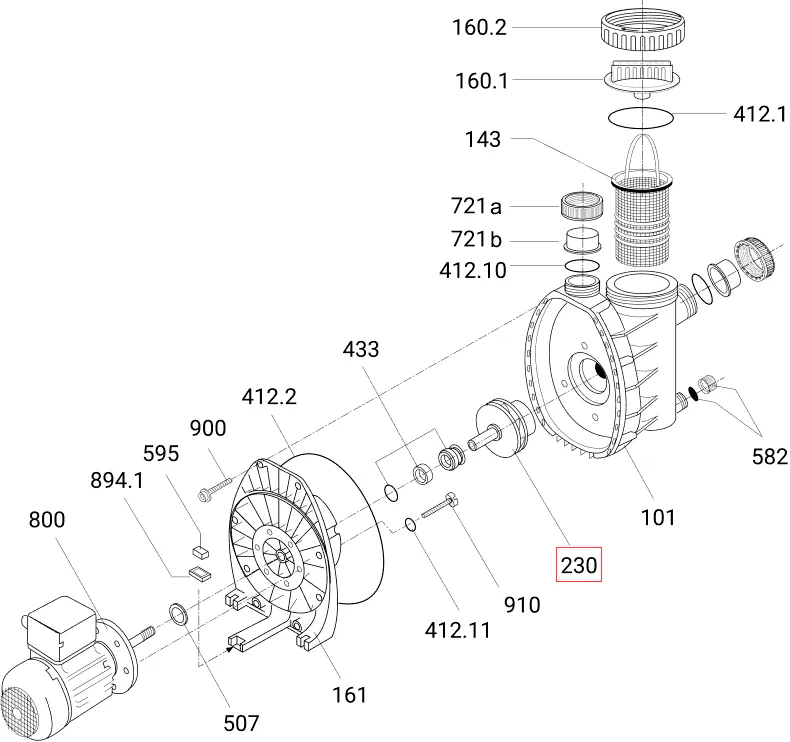 Wirnik pompy Speck BADU MAGIC ІІ/8 (292.1623.044)