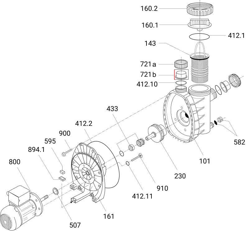 Mufa łączeniowa pompy Speck BADU MAGIC (292.1672.105)