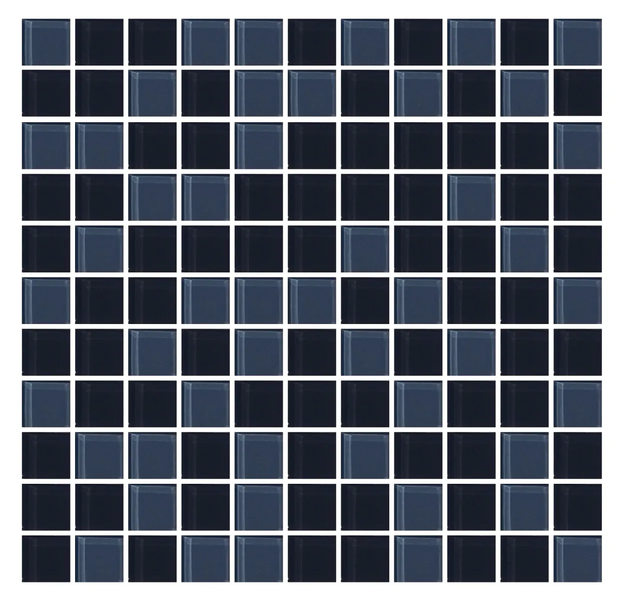 Mozaika szklana Aquaviva Сristall Black&Gray (25 mm)