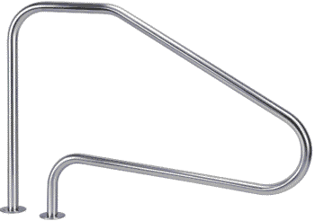 Poręcz basenowa Flexinox 87168019 do schodów rzymskich FX-01 (1255 mm, kotwa, AISI-316L)
