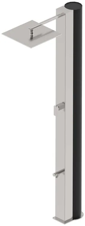 Prysznic solarny Flexinox Solar Shower z kranikiem do mycia stóp (50 l, AISI-316L)