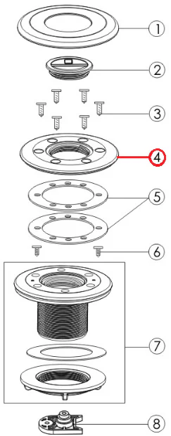 Kołnierz dyszy do odkurzacza EM2836