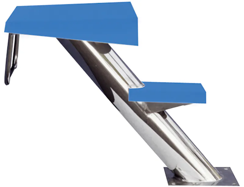 Słupek startowy Golfinho E527, AISI 316, skośny, 700 mm