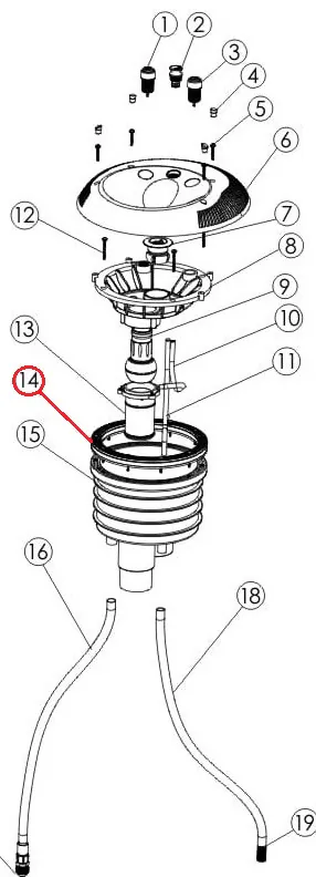 Kołnierz z pierścieniem uszczelniającym do EM0055 folia