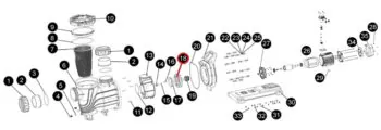 Wirnik pompy SLP400/400T, (A03070174 nr 18)
