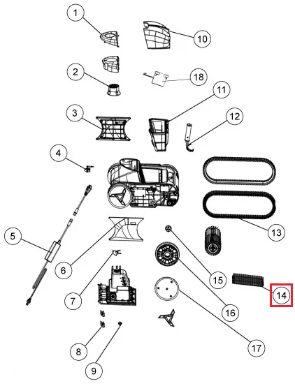 Szczotka do odkurzacza Fairland X30-X80 (1223011100001)