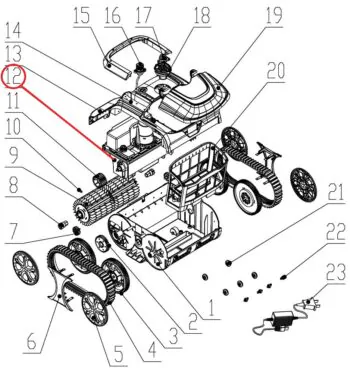 Akumulator do odkurzacza Wybotics WY200, (nr 12 D.2.12.063)