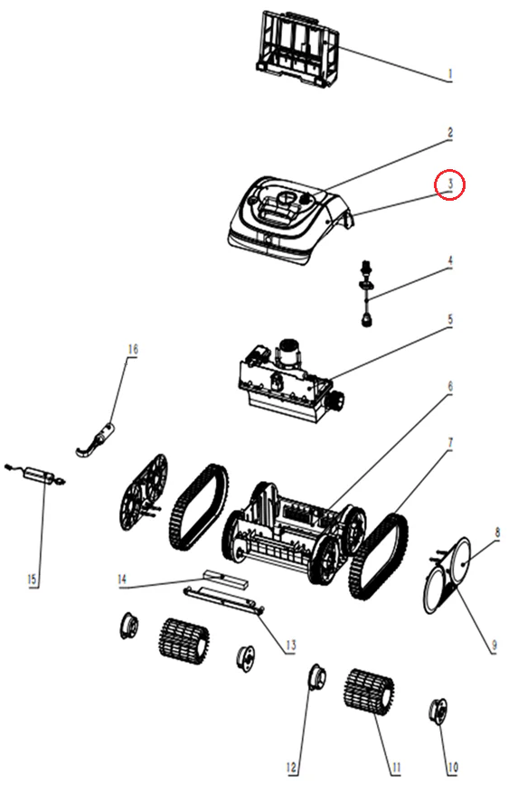 Osłona górna do odkurzacza Wybotics C1 (B.OS7010C.04.003)