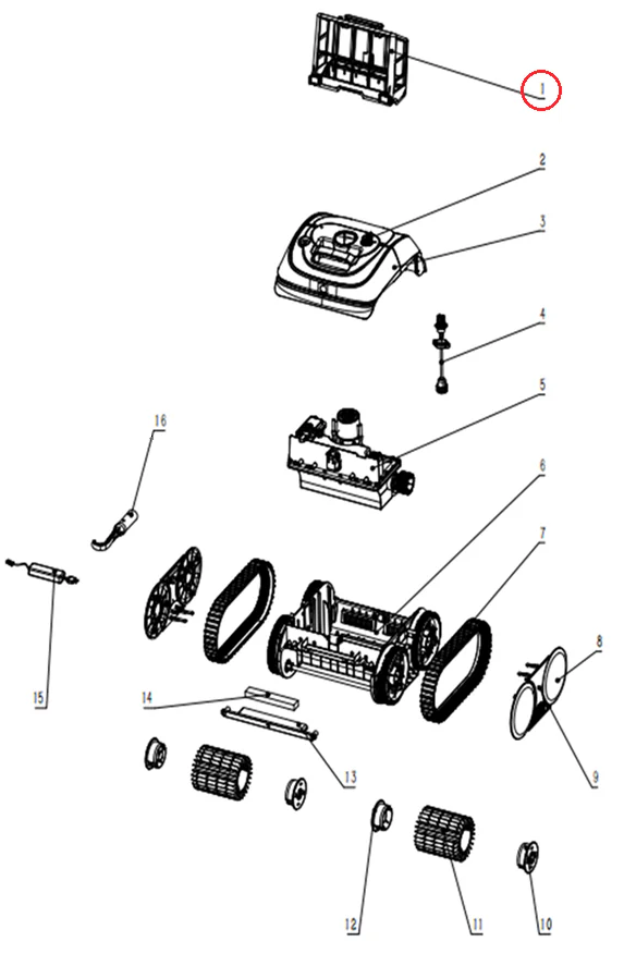 Koszyk filtra do odkurzacza Wybotics C1 (B.OS7010C.05.001)
