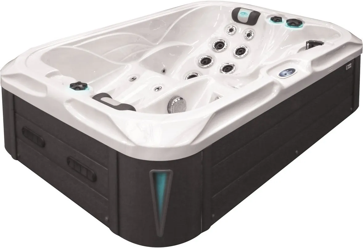 Wanna SPA z hydromasażem Passion Spas Indulgence (214х143х63 cm), srebrno-biały, obniżka