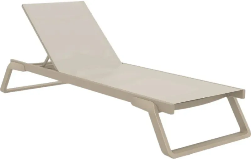 Leżak Aquajoy Tropic, szaro-brązowy