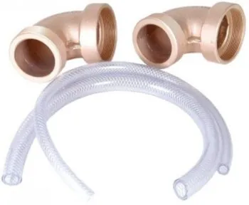 Zestaw złączek kątowych 90° Fitstar 7945051 do przeciwprądu Taifun, Taifun-Duo, 2-1/2", do słonej wody