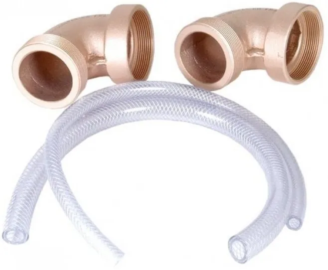 Zestaw złączek kątowych 90° Fitstar 7945050 do przeciwprądu Taifun, Taifun-Duo, 2-1/2"