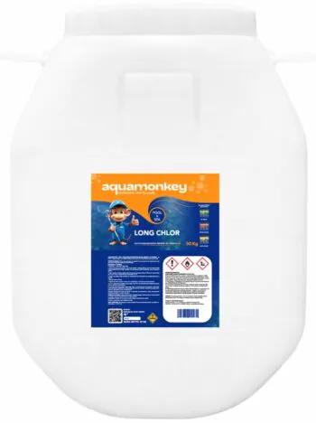Chlor wolnorozpuszczalny do basenu Aquamonkey Long Chlor, 50 kg w tabletkach