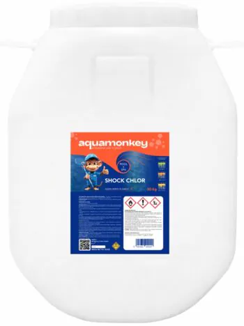 Chlor szokowy do basenu Aquamonkey Shock Chlor 50 kg w tabletkach