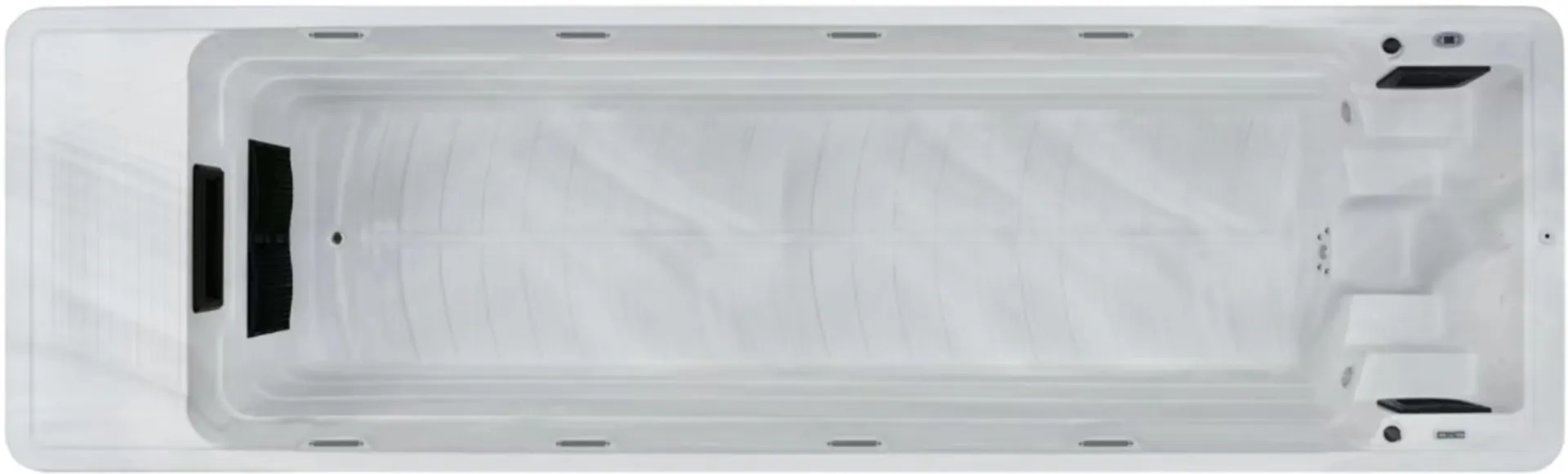 Basen Swim SPA Aquajoy Infinity (780х228х150 cm), srebrno-biały marmur