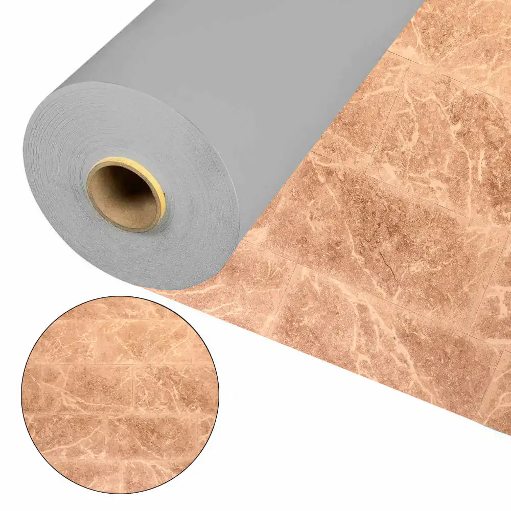 Folia basenowa Cefil Victoria Touch Ocra, płytka żółto-brązowa (1.65×25 m)