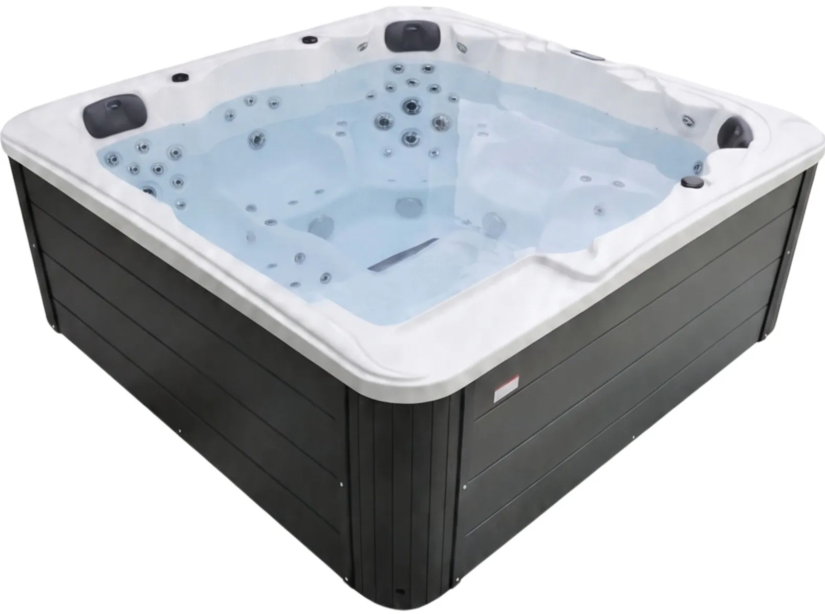 Wanna SPA z hydromasażem Aquajoy Borneo (230х230х96 cm), marmur srebrnobiały