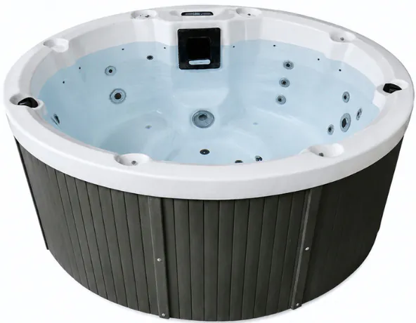 Wanna SPA z hydromasażem Aquajoy Lagoon (195х82 cm), marmur srebrnobiały